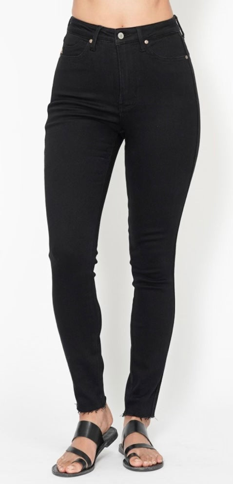 Black High Waist Tummy Control Skinny Jean