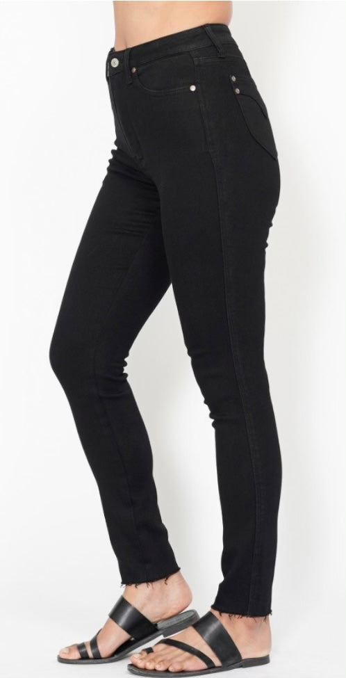 Black High Waist Tummy Control Skinny Jean