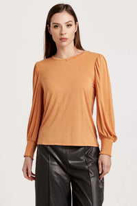 Pumpkin Puff Sleeve Tee