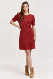 Ruby Pink Demi Suede Dress