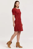 Ruby Pink Demi Suede Dress