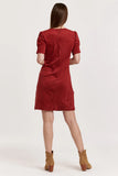 Ruby Pink Demi Suede Dress