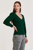 Darcy Forest Green Crossover Top