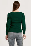 Darcy Forest Green Crossover Top