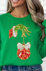 GRINCH BULB SWEATSHIRT